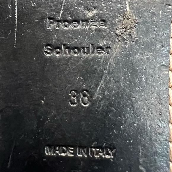 Proenza Schouler Leather Two Tone Gladiator Ankle Strap Sandals Women’s 38 - Picture 13 of 15